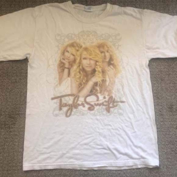 Original Authentic Fearless Tour 2009 Taylor Swift Shirt White Large Rare